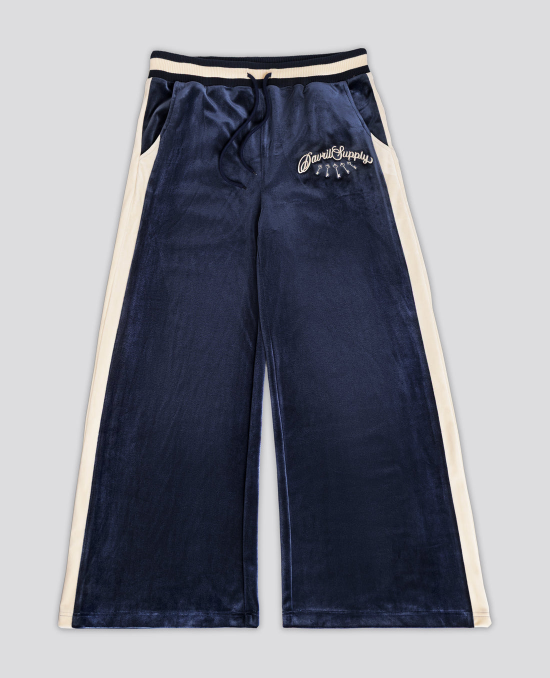 PALACEBLUE VELVET JOGGERS