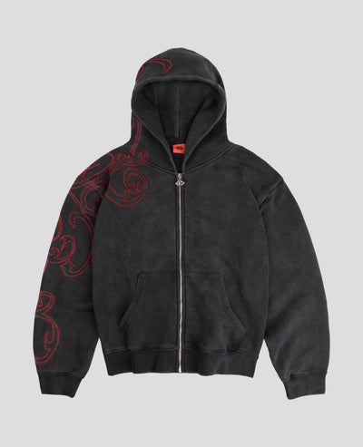 BLACK SILENT PUNCH ZIP